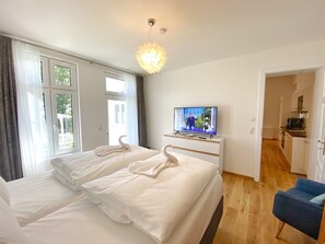 2 bedrooms, in-room safe, iron/ironing board, WiFi