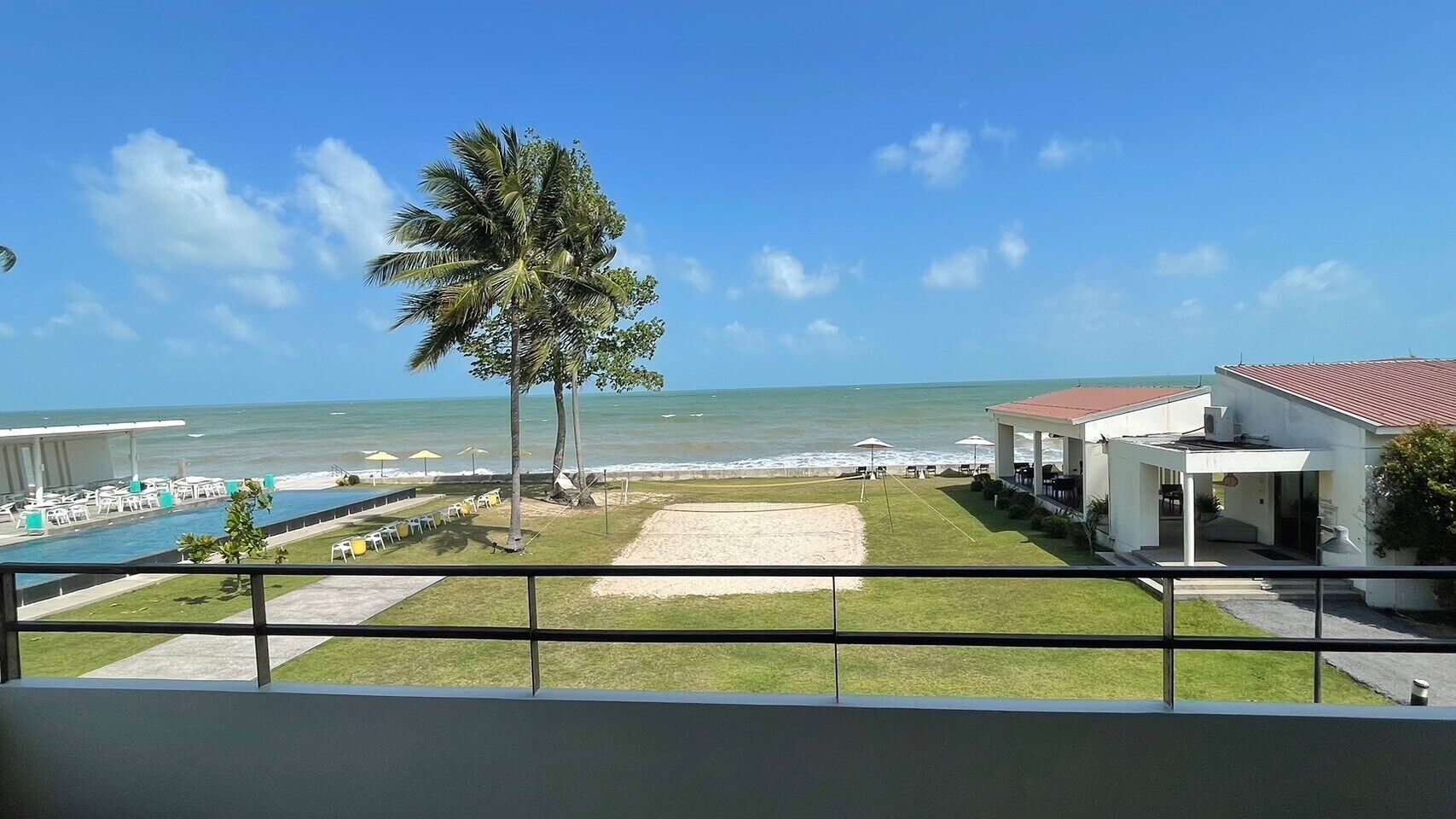 Estúdio clássico, sacada, vista para o oceano | Sacada