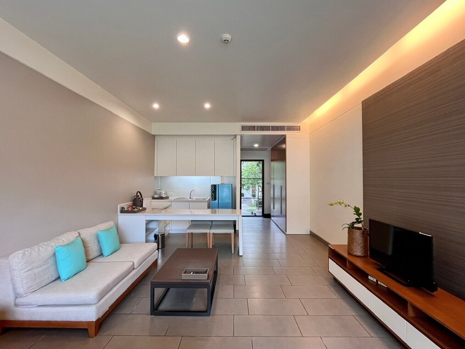 Studio Klasik, balkon, pemandangan kebun | Area keluarga