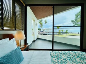 Premier Quadruple Room, Balcony, Sea View | Beach/ocean view