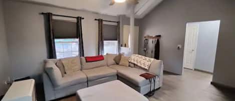 Smart TV, DVD player, books