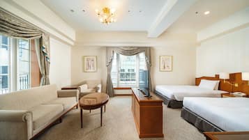 Deluxe Twin Room, Non Smoking | 1 bedroom, desk, free WiFi, bed sheets