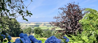 Modern holiday home on Hallandsåsen with fantastic views near Vallåsen ski resort