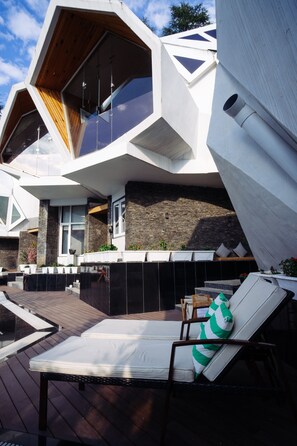 Fassade der Unterkunft