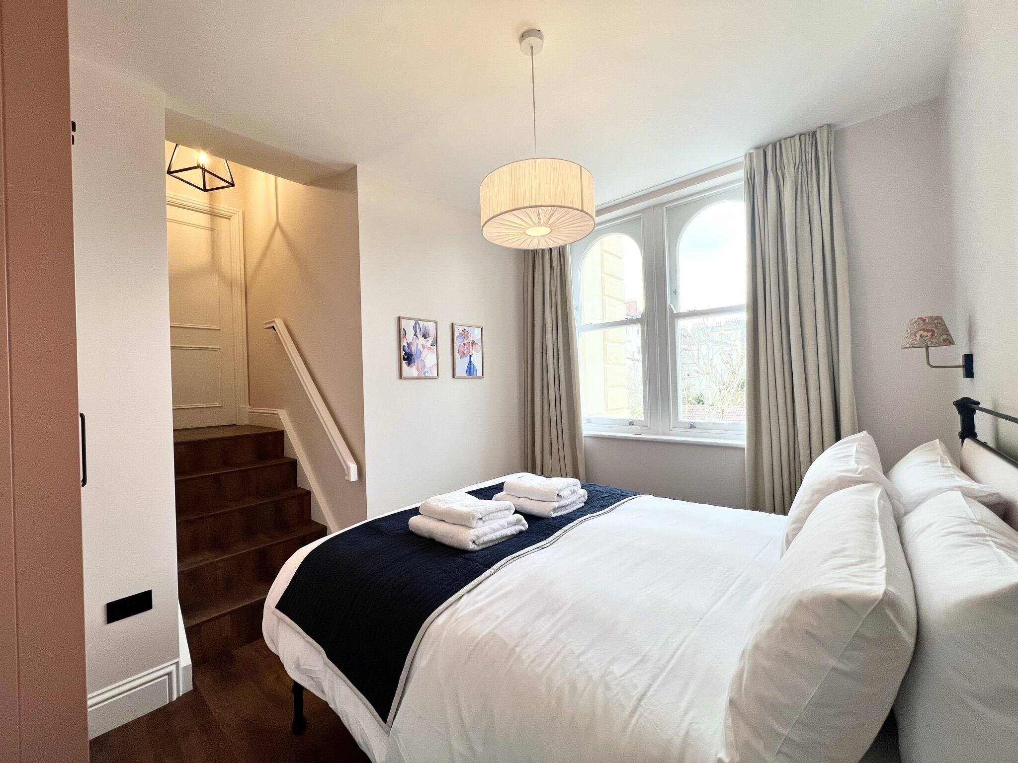 2 bedrooms, iron/ironing board, travel crib, WiFi