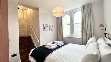 2 bedrooms, iron/ironing board, travel crib, WiFi