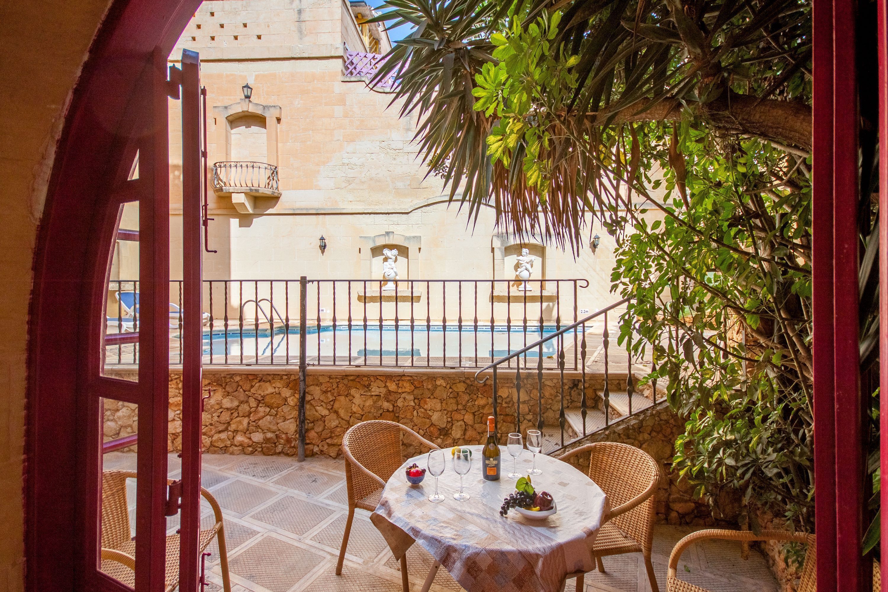 Standard Villa, 3 Bedrooms (Gozitan Farmhouse Pool & Jacuzzi - PP) | Balcony