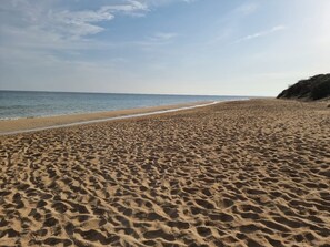 Vlak bij het strand