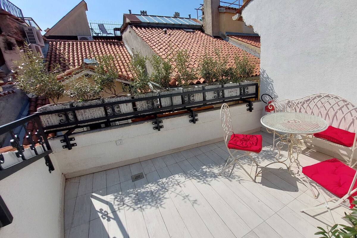 Quadruple Room (Piranum Guesthouse with terrace) | Terrace/patio