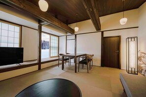 Superior Room, 2 Bedrooms, Mountain View | Living area | Table football - SKI INN HAKUBA (Otari)