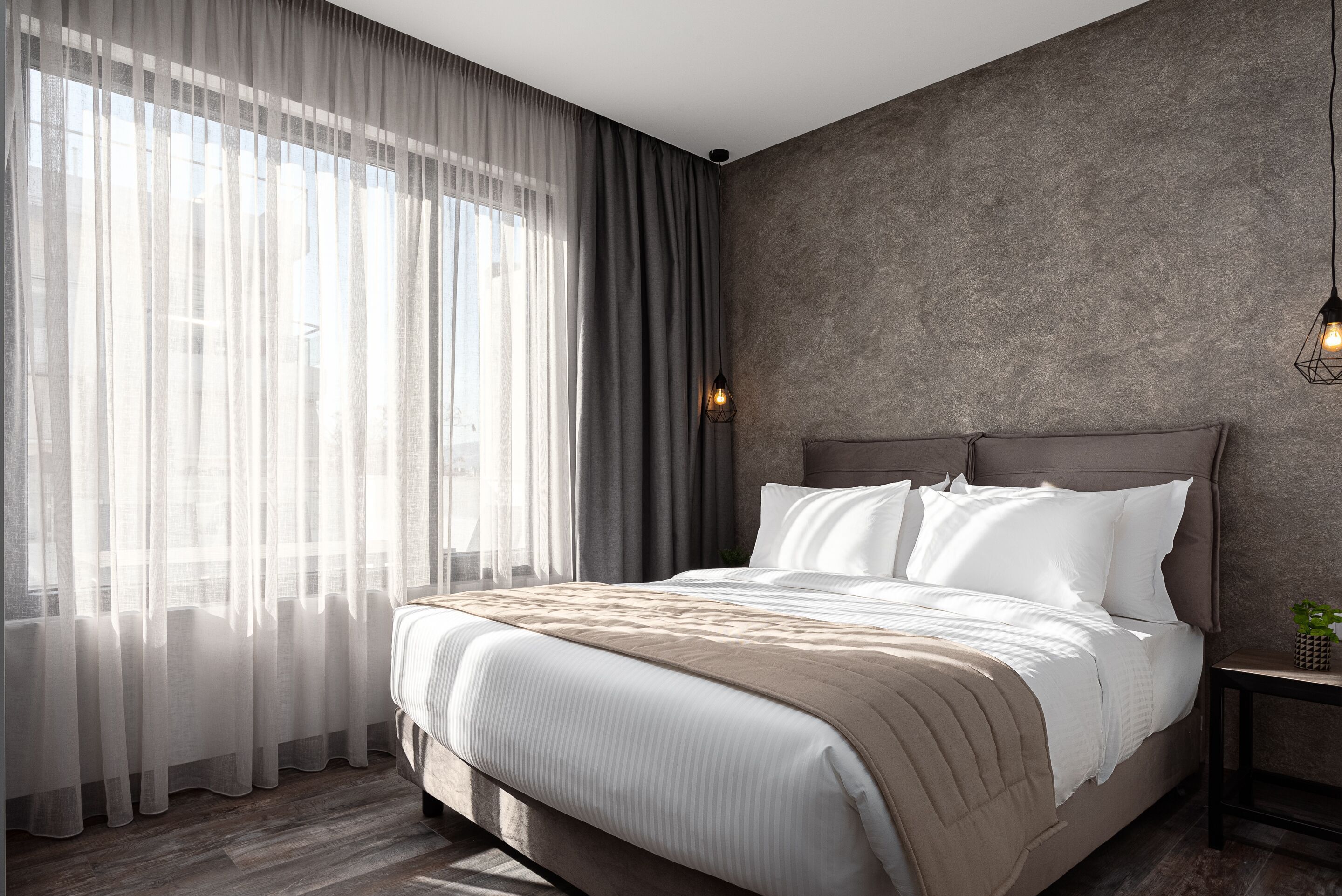 Egyptian cotton sheets, premium bedding, memory-foam beds, in-room safe