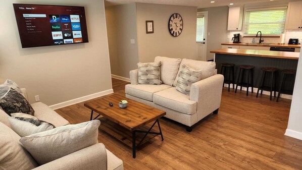 TV, DVD player, offices