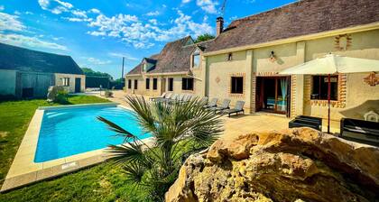 Villa Cocorico (45) 30 pers-piscine-1h30 Paris