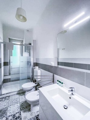 Shower, hair dryer