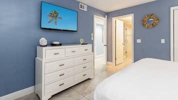 2 bedrooms, iron/ironing board, travel crib, WiFi