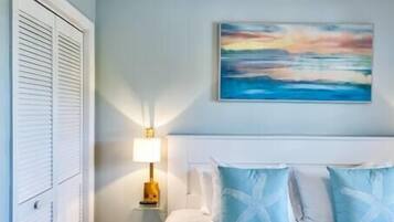 2 bedrooms, iron/ironing board, travel crib, WiFi