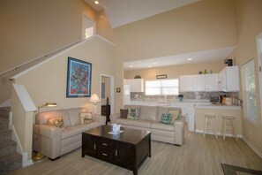 Cottage, letti multipli, balcone, vista campo da golf | Soggiorno