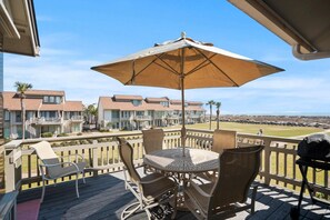 Condo, Multiple Beds, Balcony, Ocean View | Outdoor dining - 112 Capt John Fripp Villa (Fripp Island)