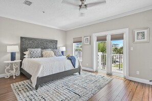 4 bedrooms, iron/ironing board, travel crib, internet