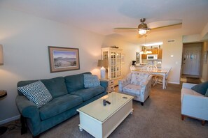 Appartement, 1 kingsize bed met slaapbank, keuken | Woonkamer