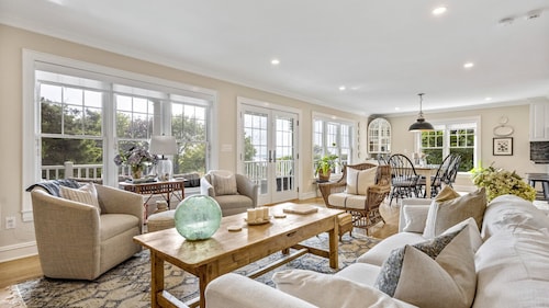 Beautiful Southampton Home with breathtaking waterfront views, front porch,...