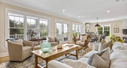 Beautiful Southampton Home with breathtaking waterfront views, front porch,...