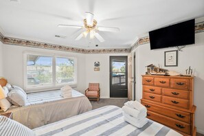 Villa, Multiple Beds, Patio, Pool View (343 Captain John Fripp Villa) | 2 bedrooms, individually decorated, individually furnished, bed sheets - Two-story Condo With Private Deck, Wifi and Courtyard Pool Access (Fripp Island)