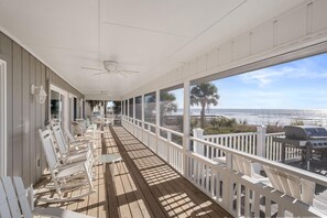 House, Multiple Beds, Kitchen, Ocean View | Balcony view - 474 Tarpon Blvd (Fripp Island)