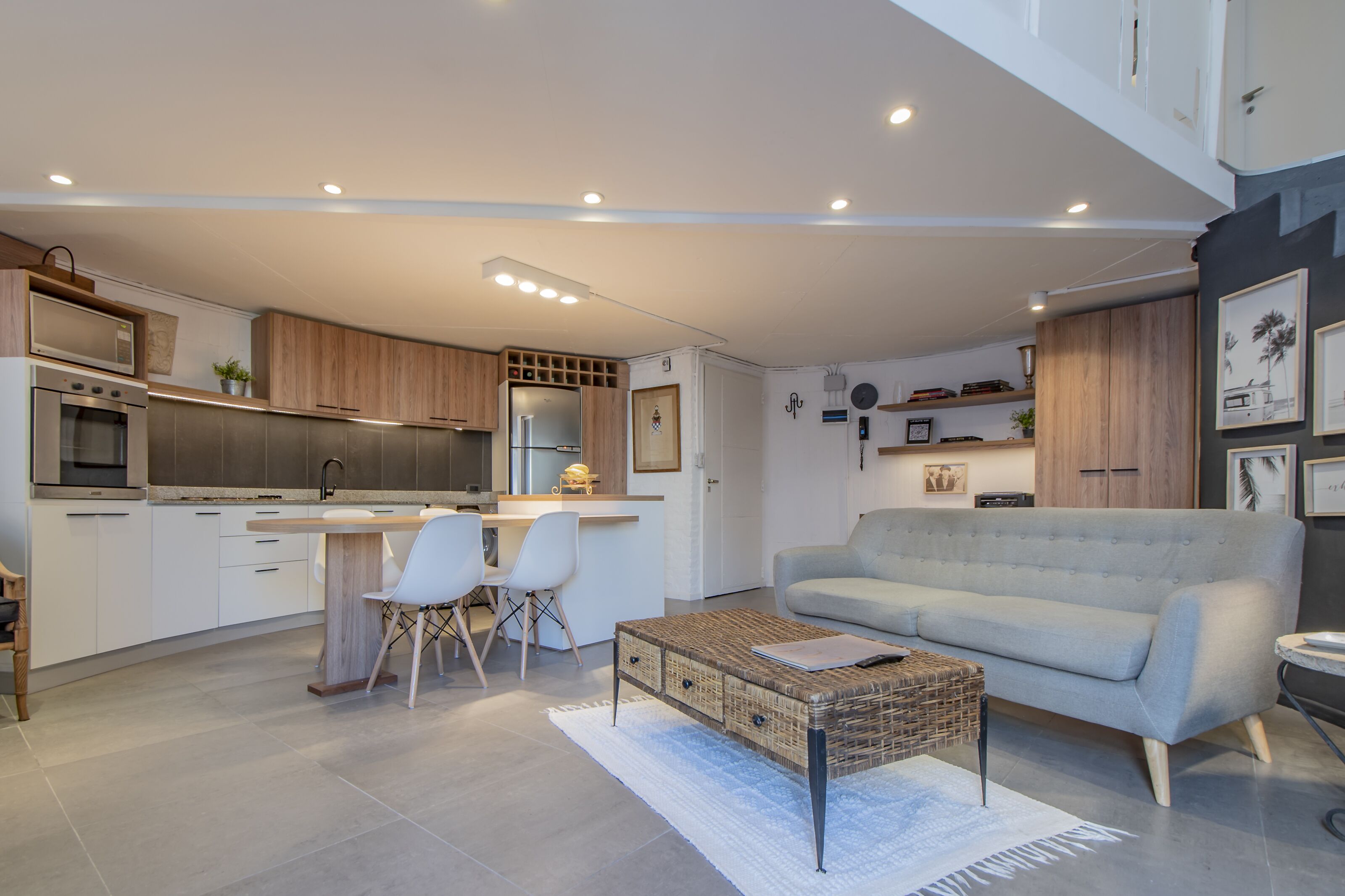 Smart TV, foosball, stereo, printers