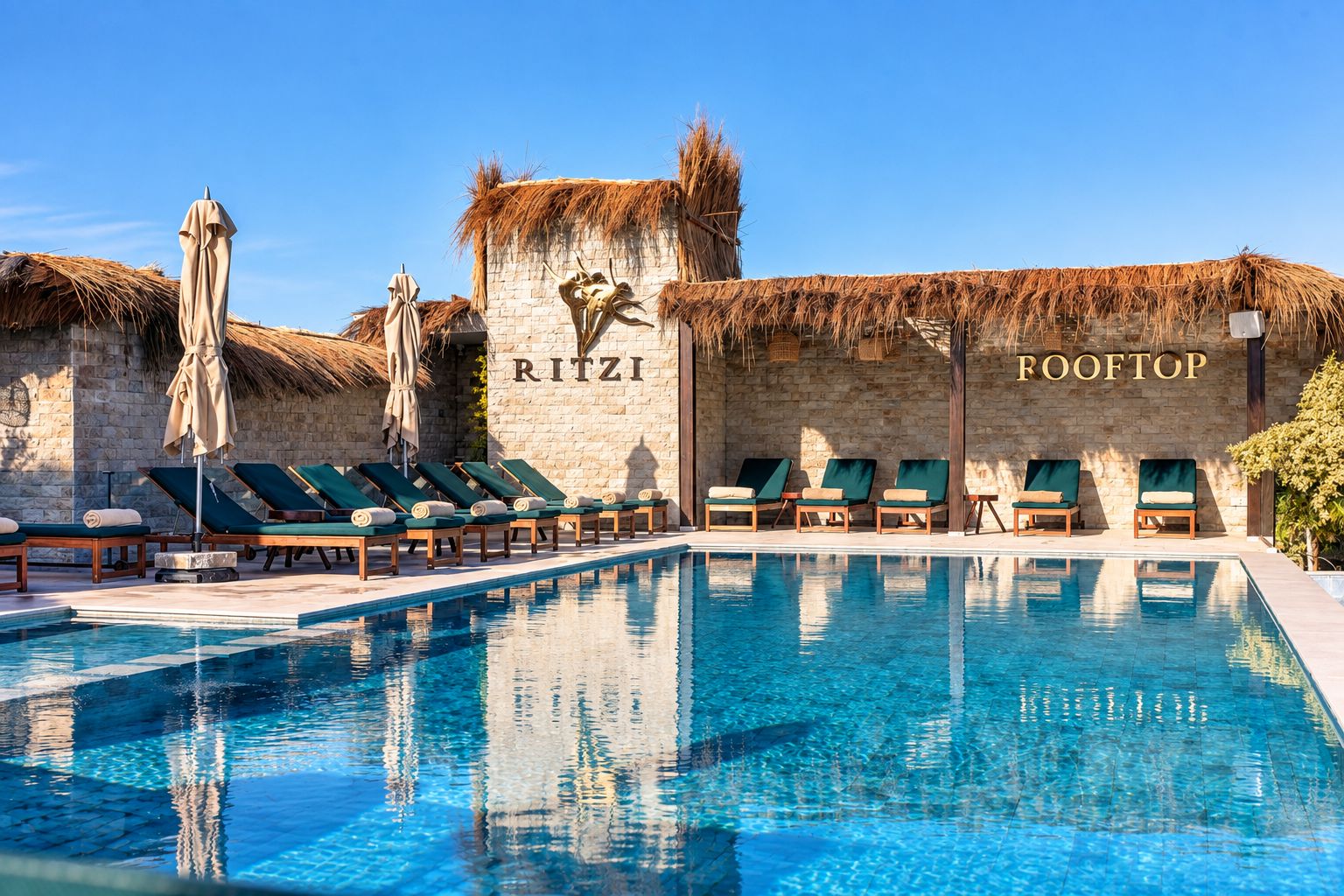 Rooftop pool