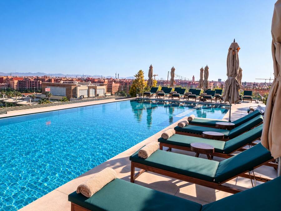 Piscina en la azotea