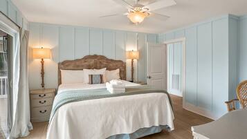 3 bedrooms, individually decorated, individually furnished, bed sheets