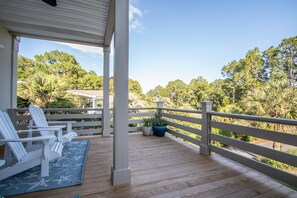 House, Multiple Beds, Balcony, Partial Ocean View | Balcony view - 756 Marlin Dr (Fripp Island)