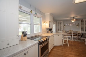House, Multiple Beds, Balcony, Garden View | Private kitchen | Coffee/tea maker