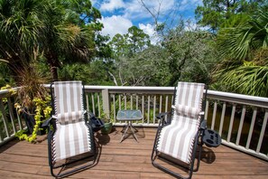 Uitzicht vanaf balkon