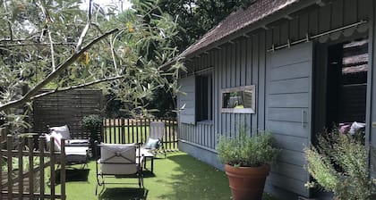 Charming wooden house*** typical of the Basin in the heart of the forest with bicycles
