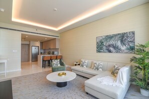 Appartement, accessible aux personnes à mobilité réduite (Luxury-Modern-Palm) | Bar-salon