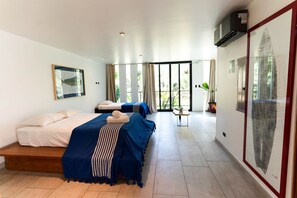 ห้องคอมฟอร์ททริปเปิล | Wi-Fi ฟรี, ผ้าปูที่นอน