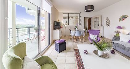 L'Aragon - Wifi - Balcon vue La Maine