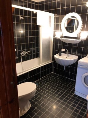 Towels, soap, toilet paper