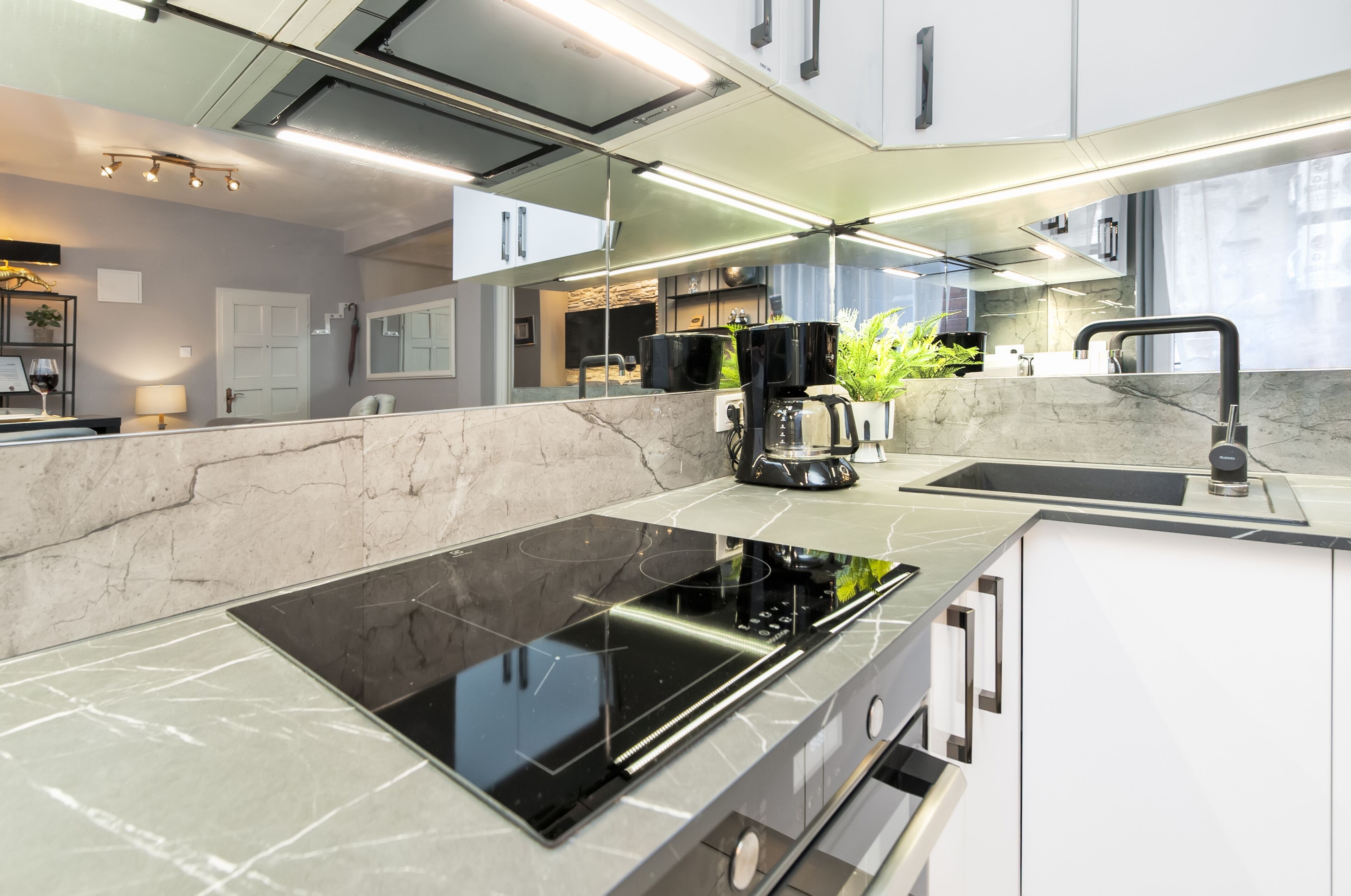 豪華公寓 | 私人廚房 | 雪櫃、微波爐、焗爐、爐具