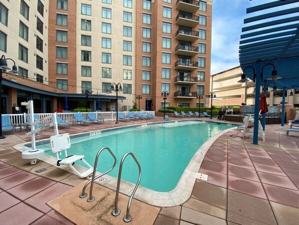 A heated pool
