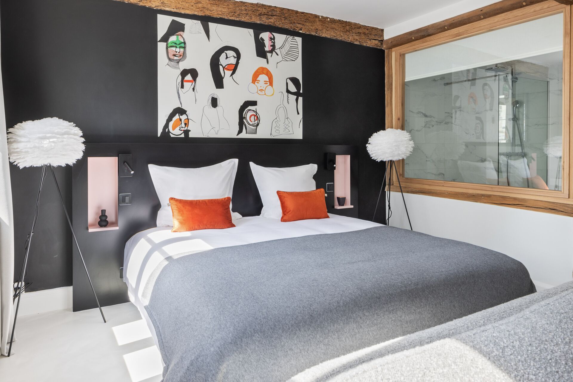 Luksus-suite - eget badeværelse (Blanc de Noirs) | 1 soveværelse