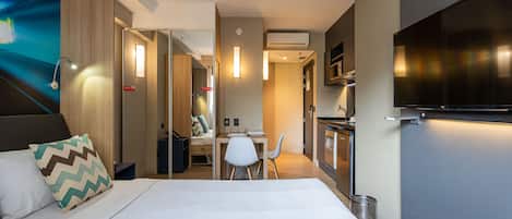 Literie de qualité supérieure, minibar, Wi-Fi gratuit, draps fournis