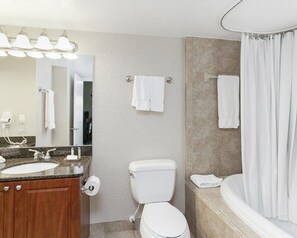 Hair dryer, towels, toilet paper