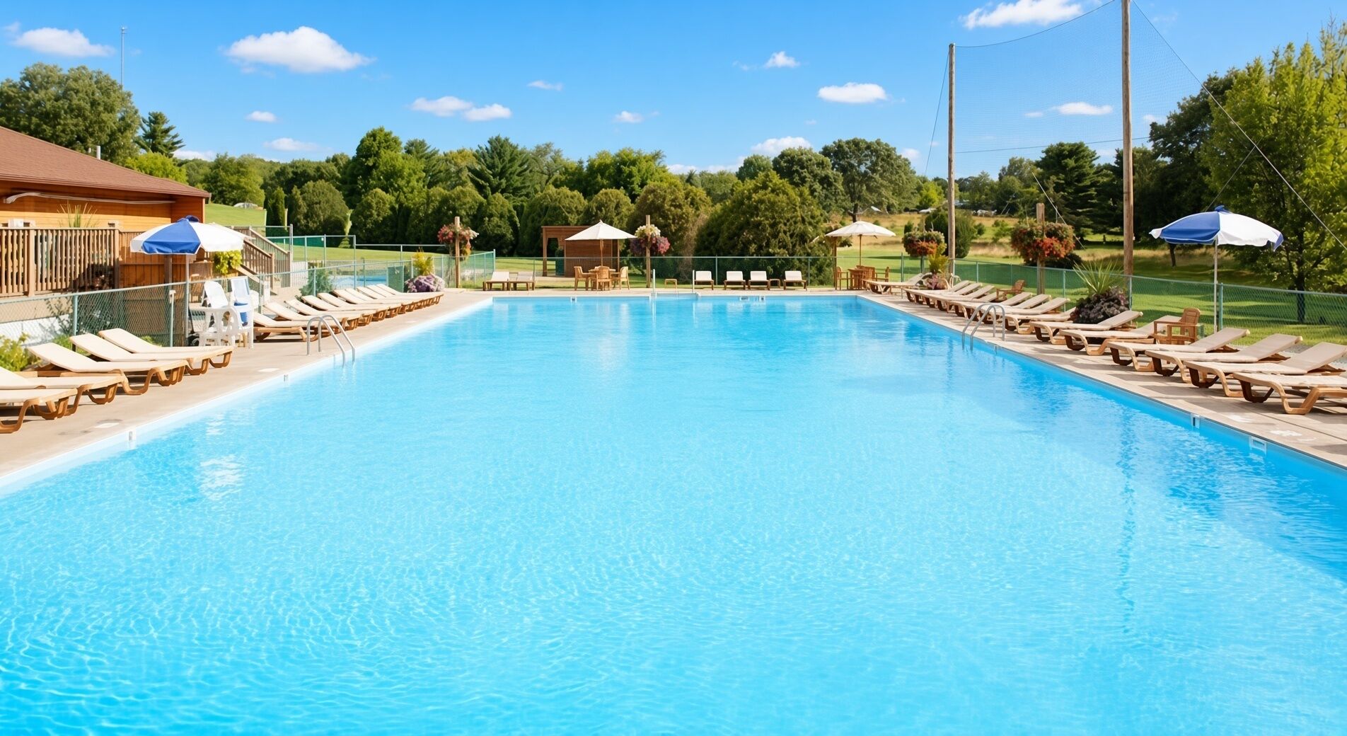 Una piscina climatizada