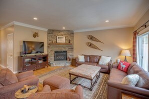 TV connectée, cheminée