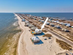 Accommodatie ligt op het strand