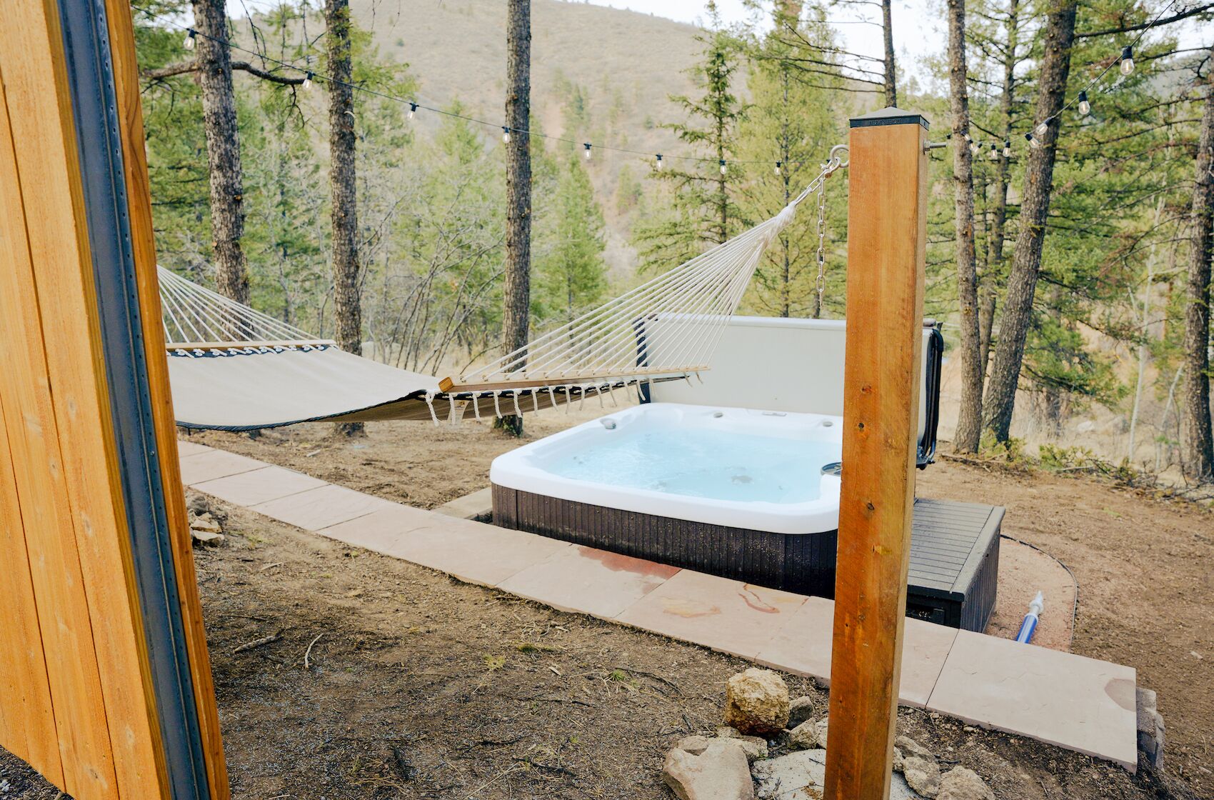 Utendørs boblebad