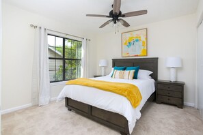 4 dormitorios, ropa de cama de alta calidad, colchones viscoelásticos